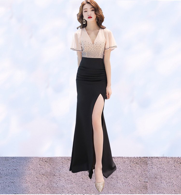 Đầm dài ôm body dạ hội dự tiệc cô v cực sang beyeushop - by4559