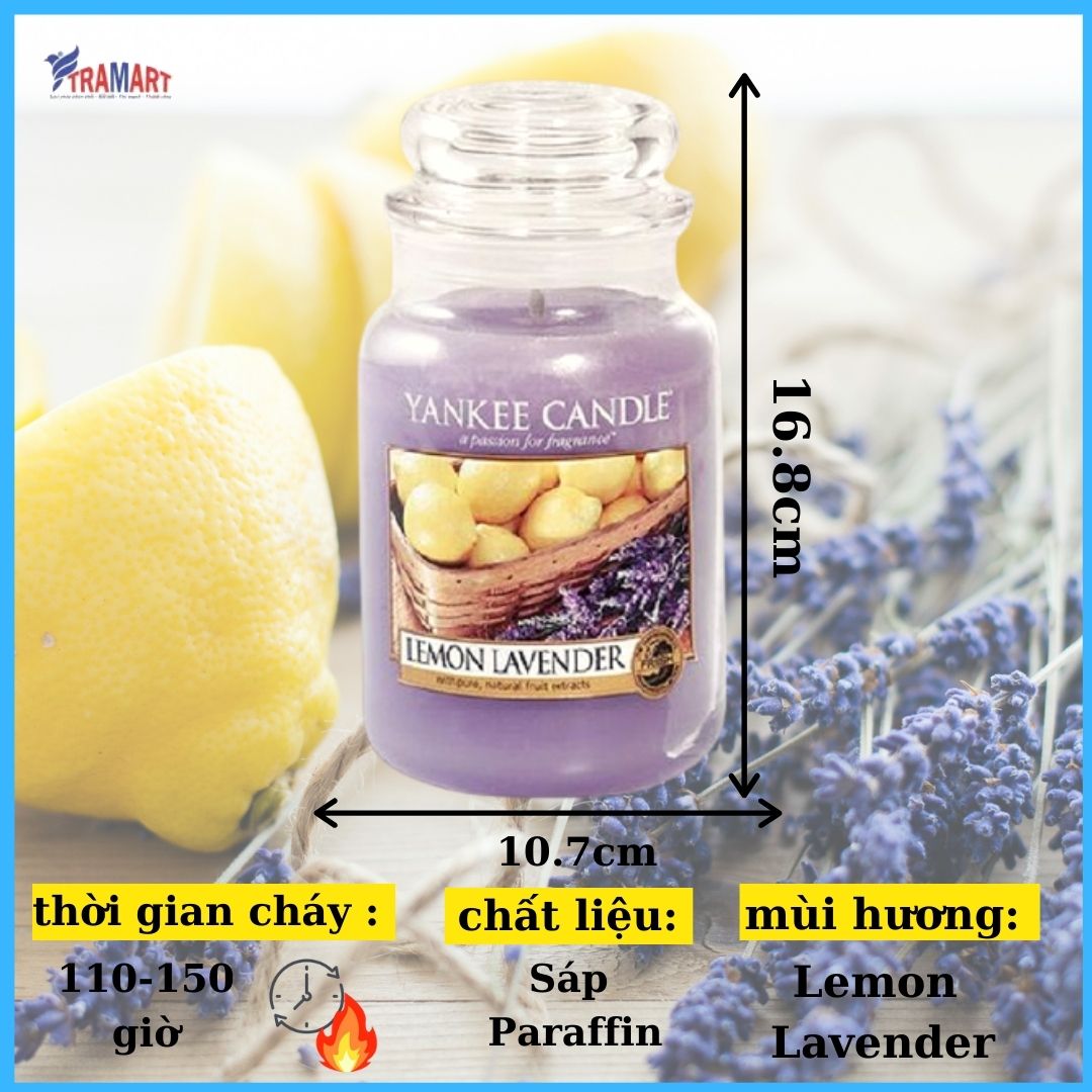 Hũ nến thơm Lemon Lavender Yankee Candle YAK8971
