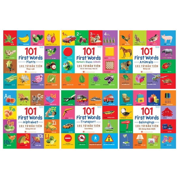 Fahasa - Combo Sách Hay 101 First Words (Bộ 6 Cuốn)
