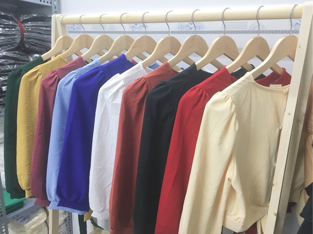 [Ảnh thật] Áo crop cột nơ lưng tay lỡ (10 màu)