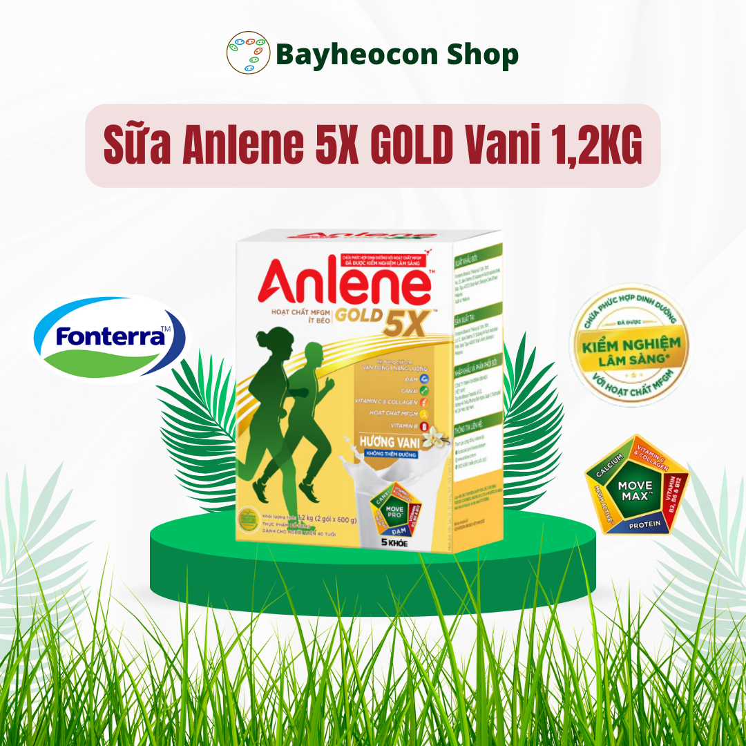 [Date 2025] Sữa bột Anlene 5X 1.2KG