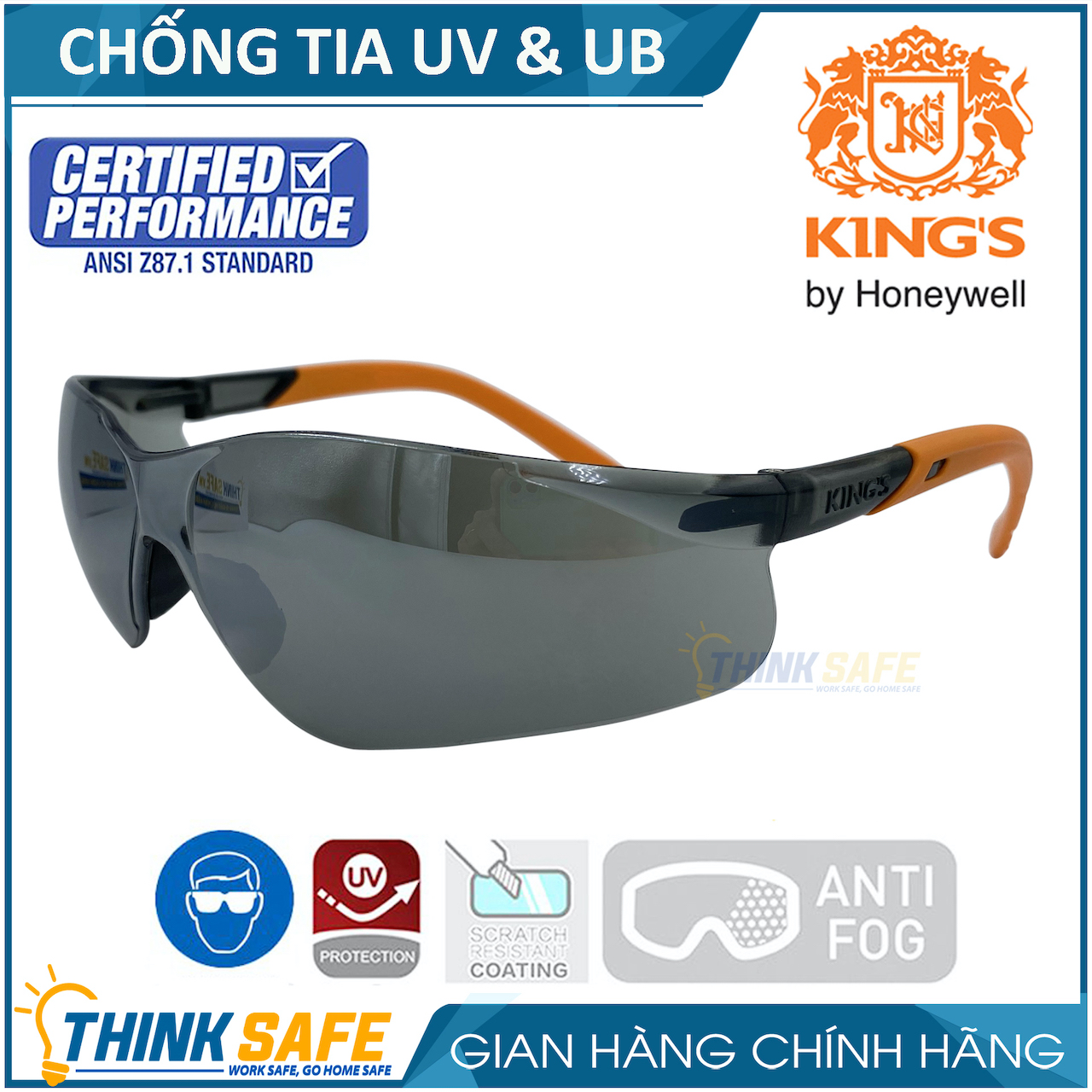 King ky2224 sun glasses dustproof, UV protection workwear Road glasses dust protect road glasses-thinsafe