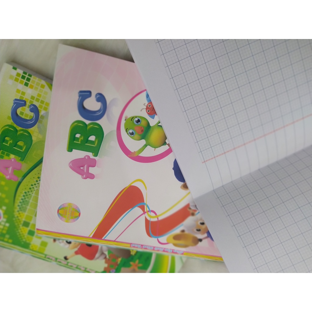 (HCM) Lốc 10 Vở ABC Hòa Bình định lượng 80 gsm  (100 trang 4 ô ly 5 ô ly)