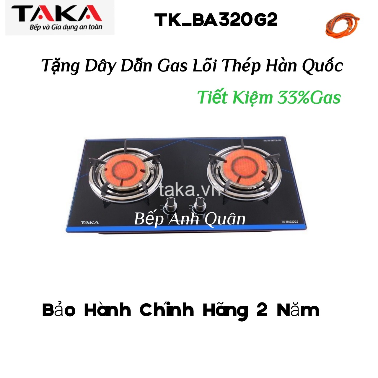 Bếp Ga Âm Hông Ngoại Quality Japan TAKA BA320G2