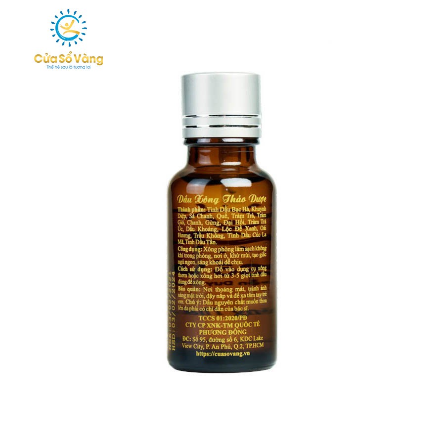 Tinh dầu cửa sổ vàng- Tinh dầu xông  (20ml)