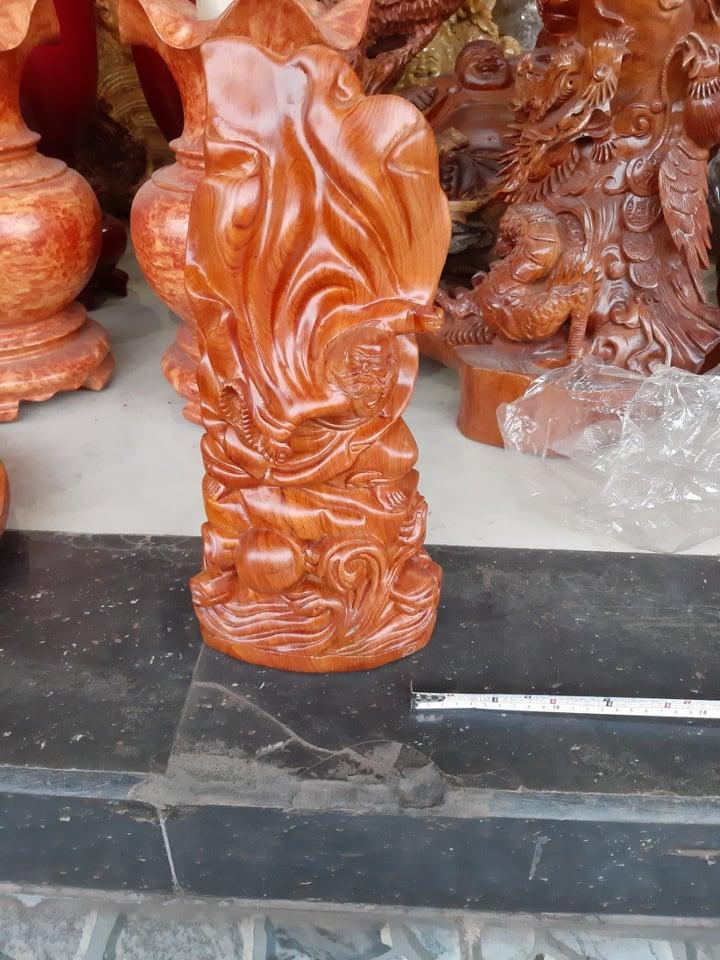 ĐẠT MA BAY GỖ HƯƠNG  CAO 40CM