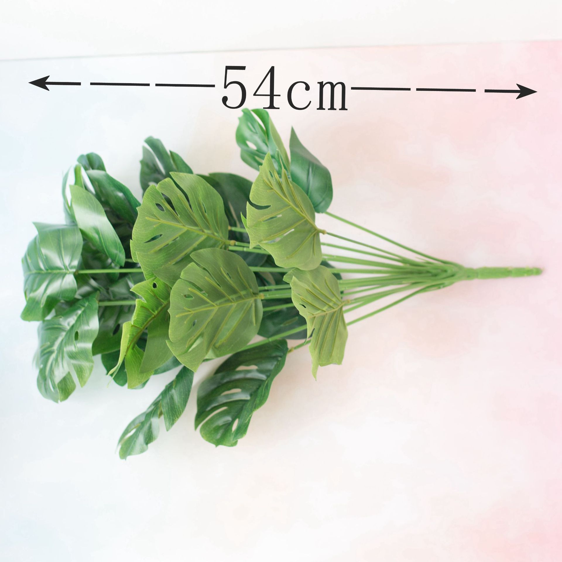 Cây giả trang trí, Cây lá rùa 18 lá 055 (cao 54cm)