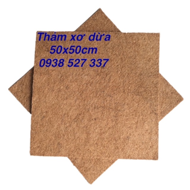 2 Thảm xơ dừa giá thể trồng lan 50x50cm giá rẻ