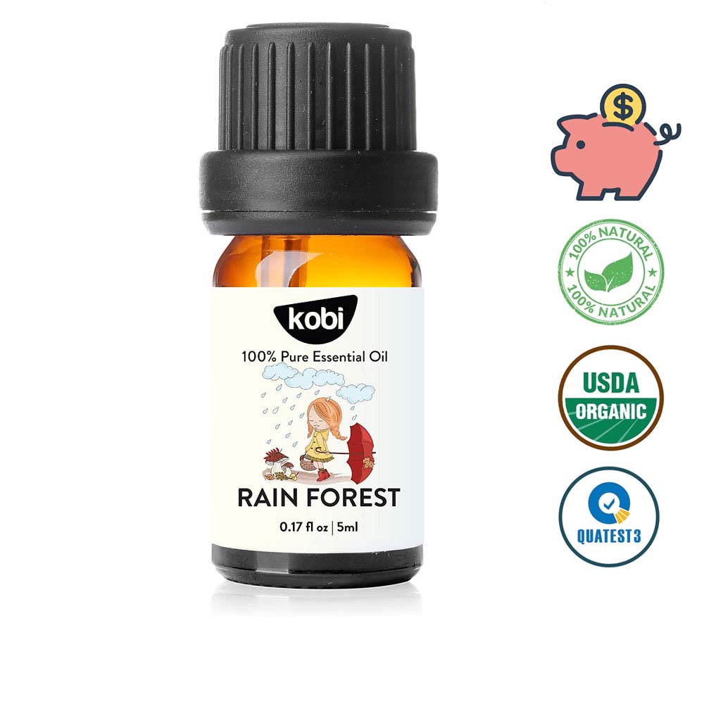 Tinh dầu Kobi Rain Forest essential oil blend giúp thư giãn, sảng khoái -5ml