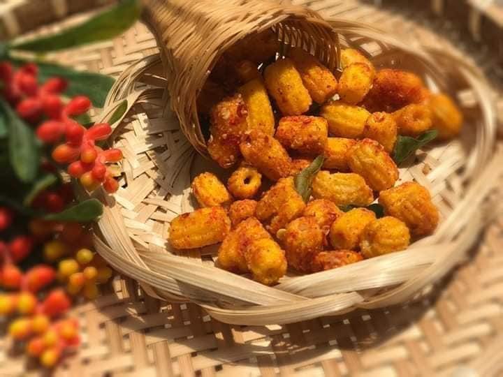 [HCM]Bắp sấy khô bò lá chanh 500gr