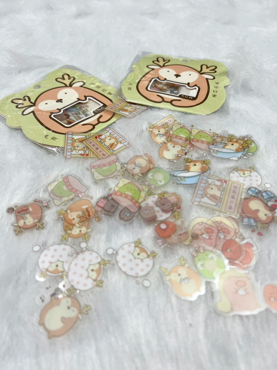 gói 50 miếng sticker molang phiên bản mới