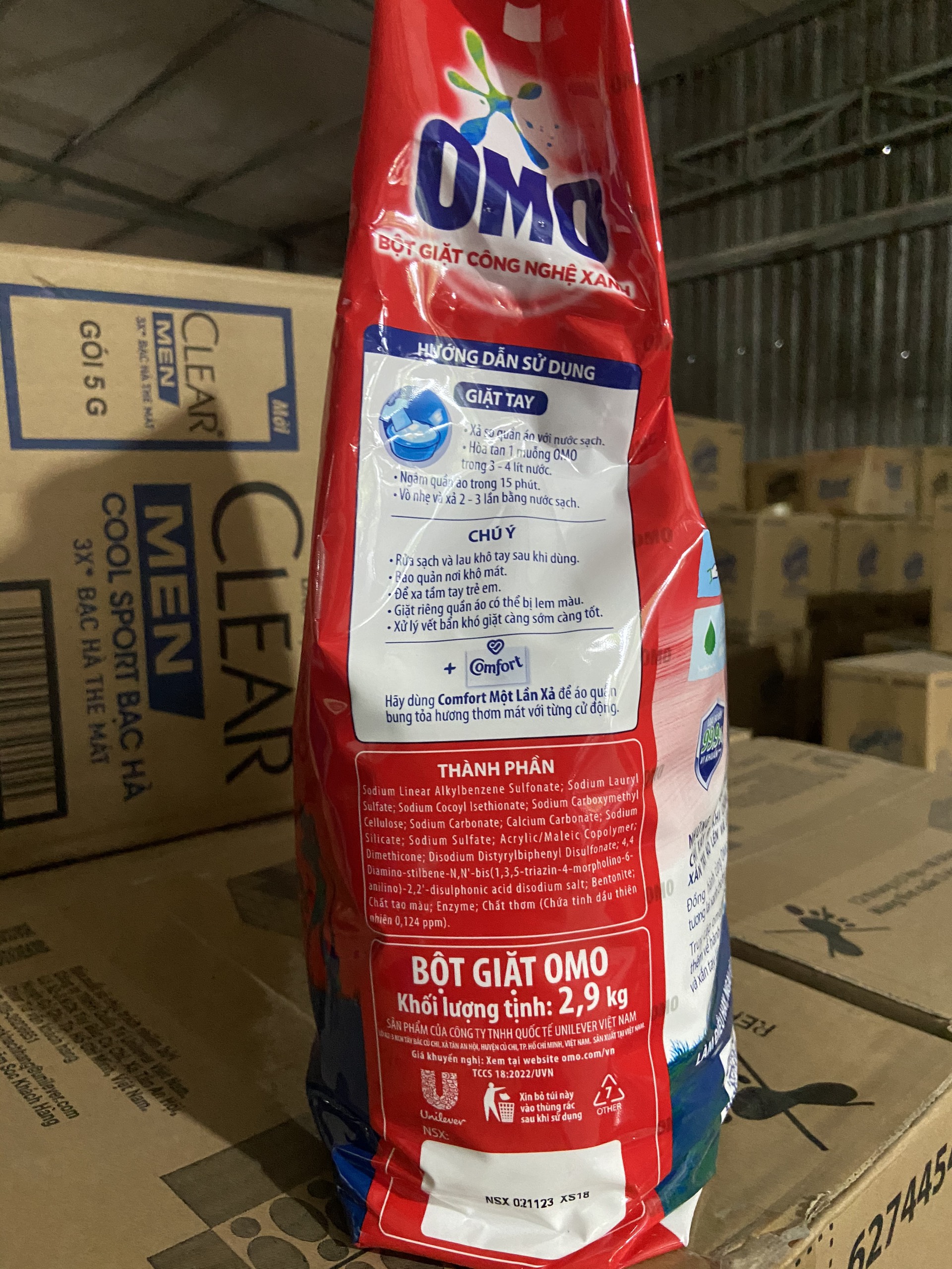 Bột giặt OMO 2.9kg/2.6kg