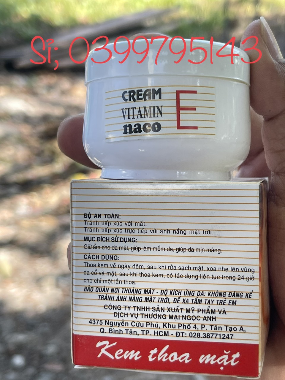 Kem Thoa Mặt Cream Vitamin E Naco