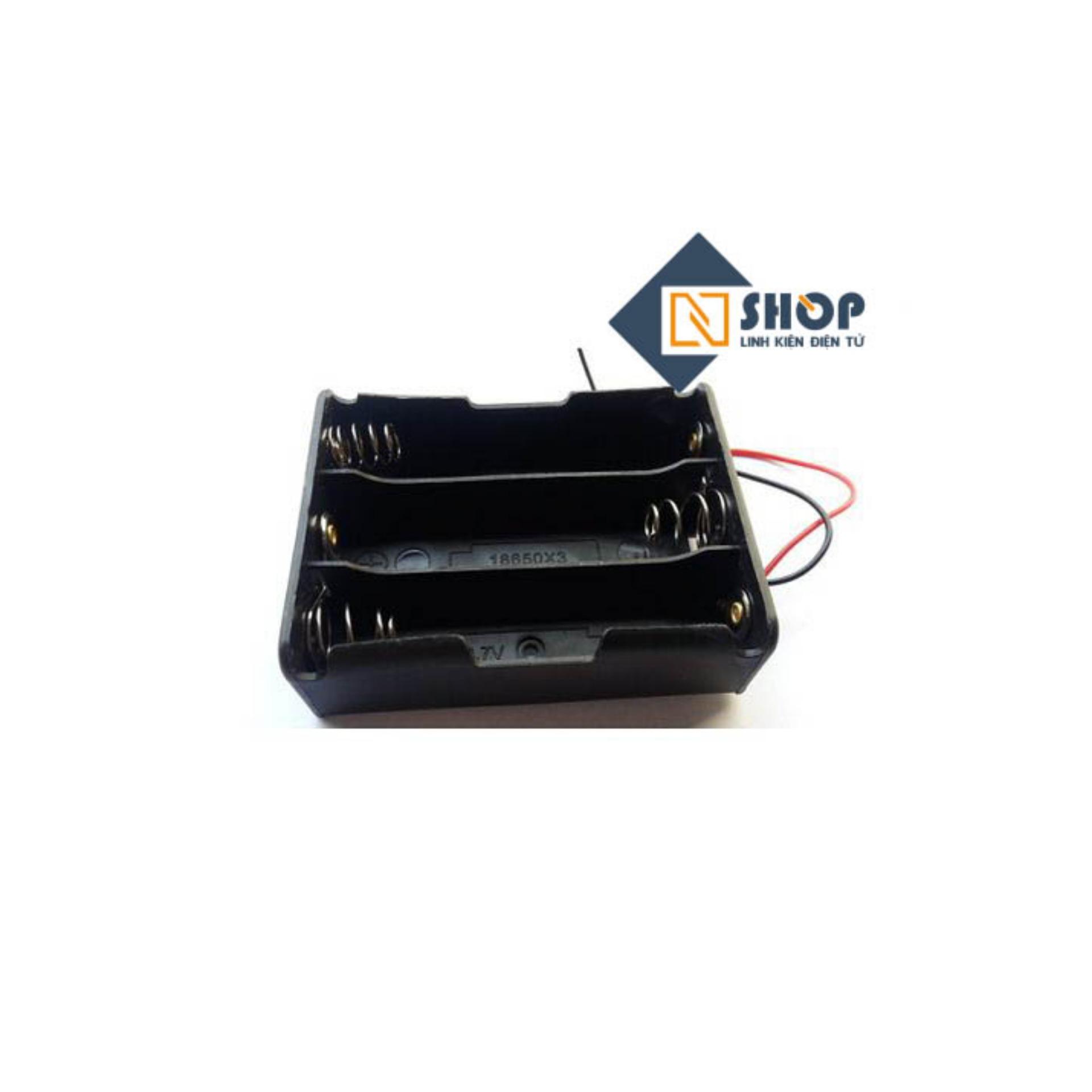 Đế giữ pin 18650 3 cell