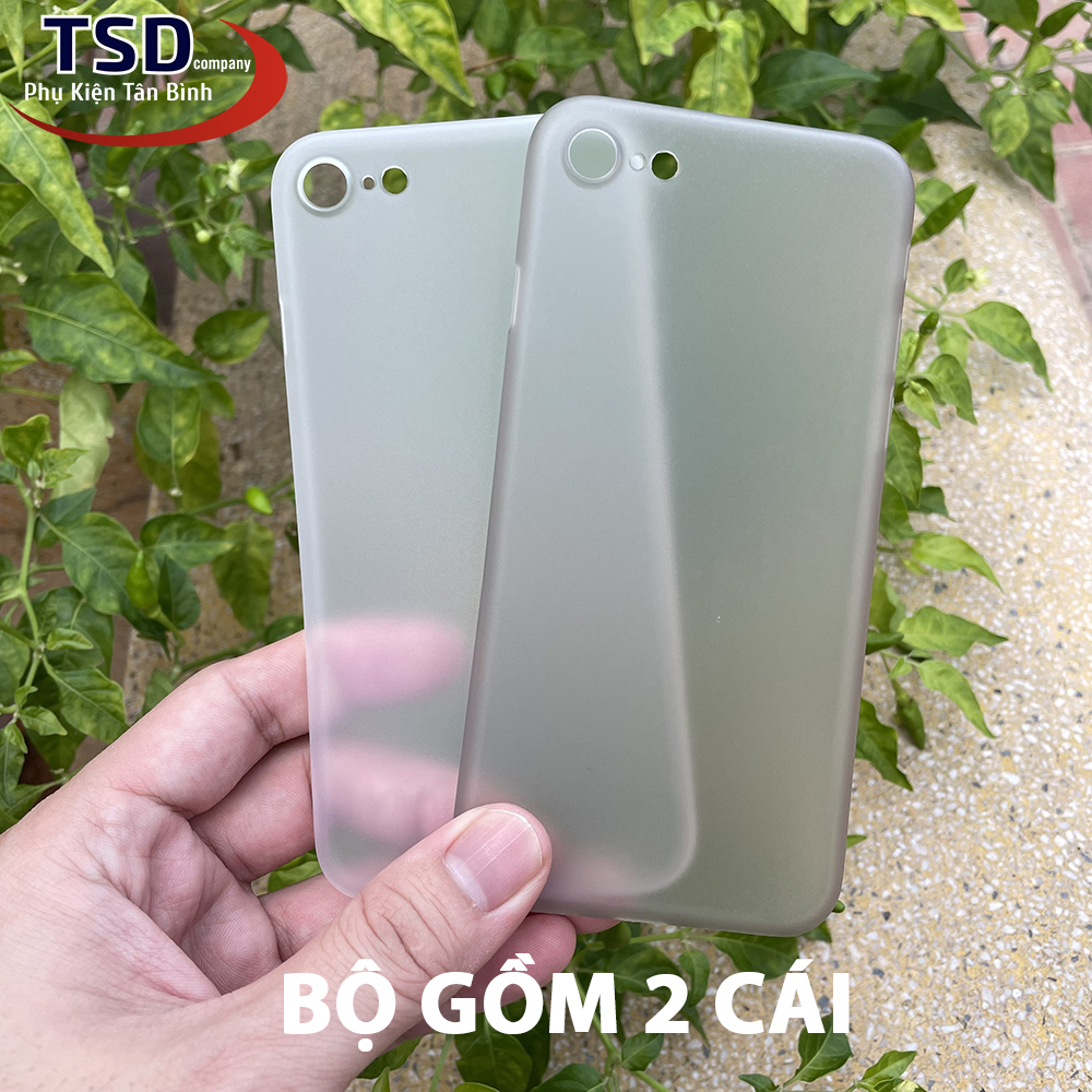 Combo 2 ultra thin unibody matte clear cases for iphone 7 / 8 / se2020 / se2022