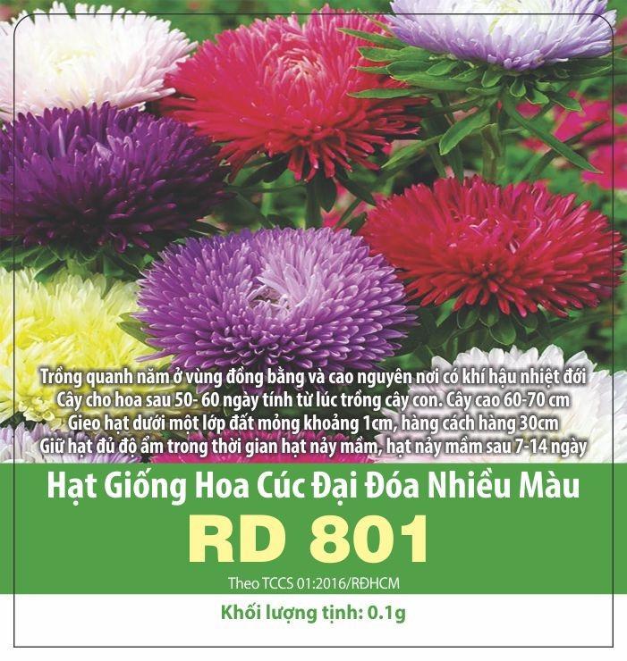 Hạt Giống Hoa Cúc Đại Đóa Nhiều Màu (Gói 0.1gr)
