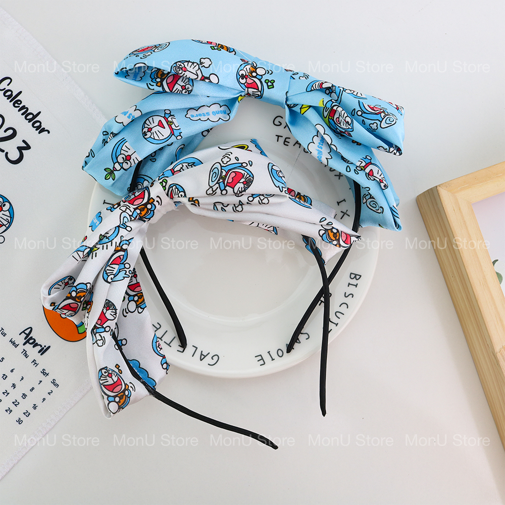 Cài tóc nơ vải lụa DORAEMON DOREMON dễ thương cute MON0214