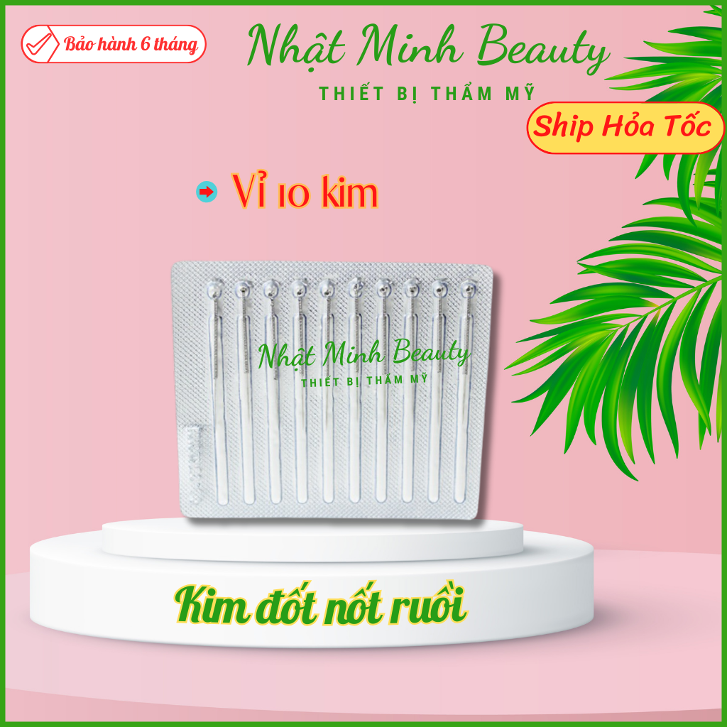 Vỉ kim đốt mụn ruồi nhỏ, kim cắt mụn thịt