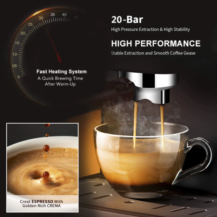 Máy pha cà phê Espresso BioloMix CM6863 công suất 850w