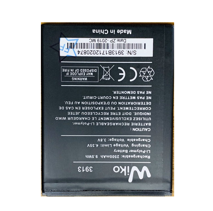 Pin điện thoại Wiko JERRY 2 / 3913