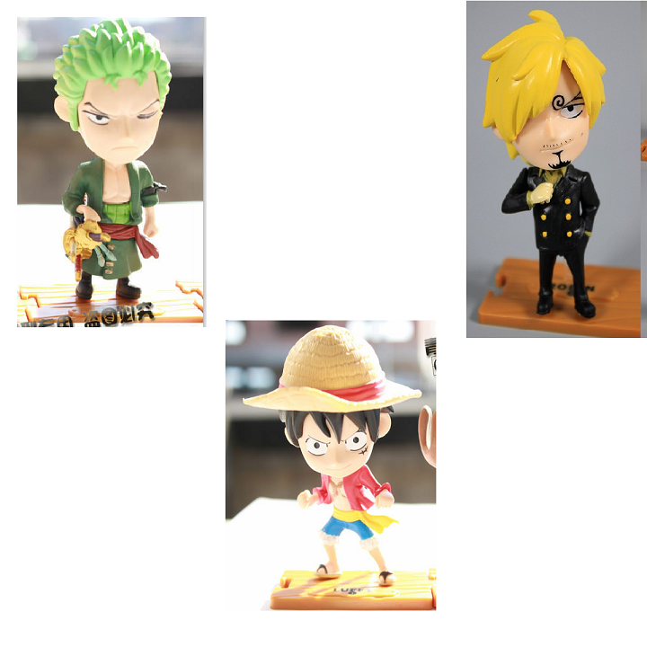 Luffy Chibi one piece figure model come with want card