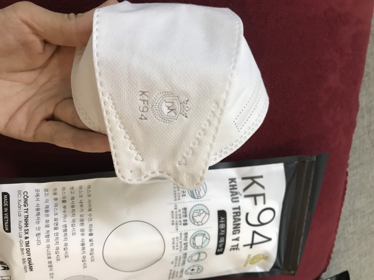 Set 10 khẩu trang KF94 Duy Khánh