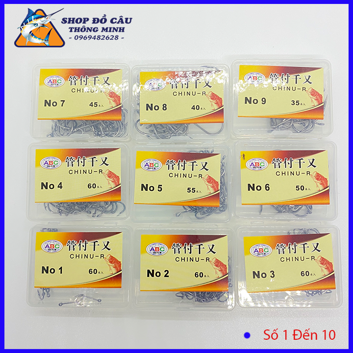 Lưỡi Câu Cá Nhật Bản Chinu - R , Lưỡi Câu Đơn, Lưỡi Câu Không Gỉ, Lưỡi Câu Cá Chép, Rô Phi Chất Lượng ( Shop Đồ Câu Thông Minh )