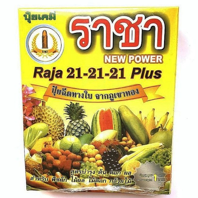 Phân bón npk cao cấp raja 21-21-21 plus hộp 1kg - thích hợp cho giai đoạn lớn trái