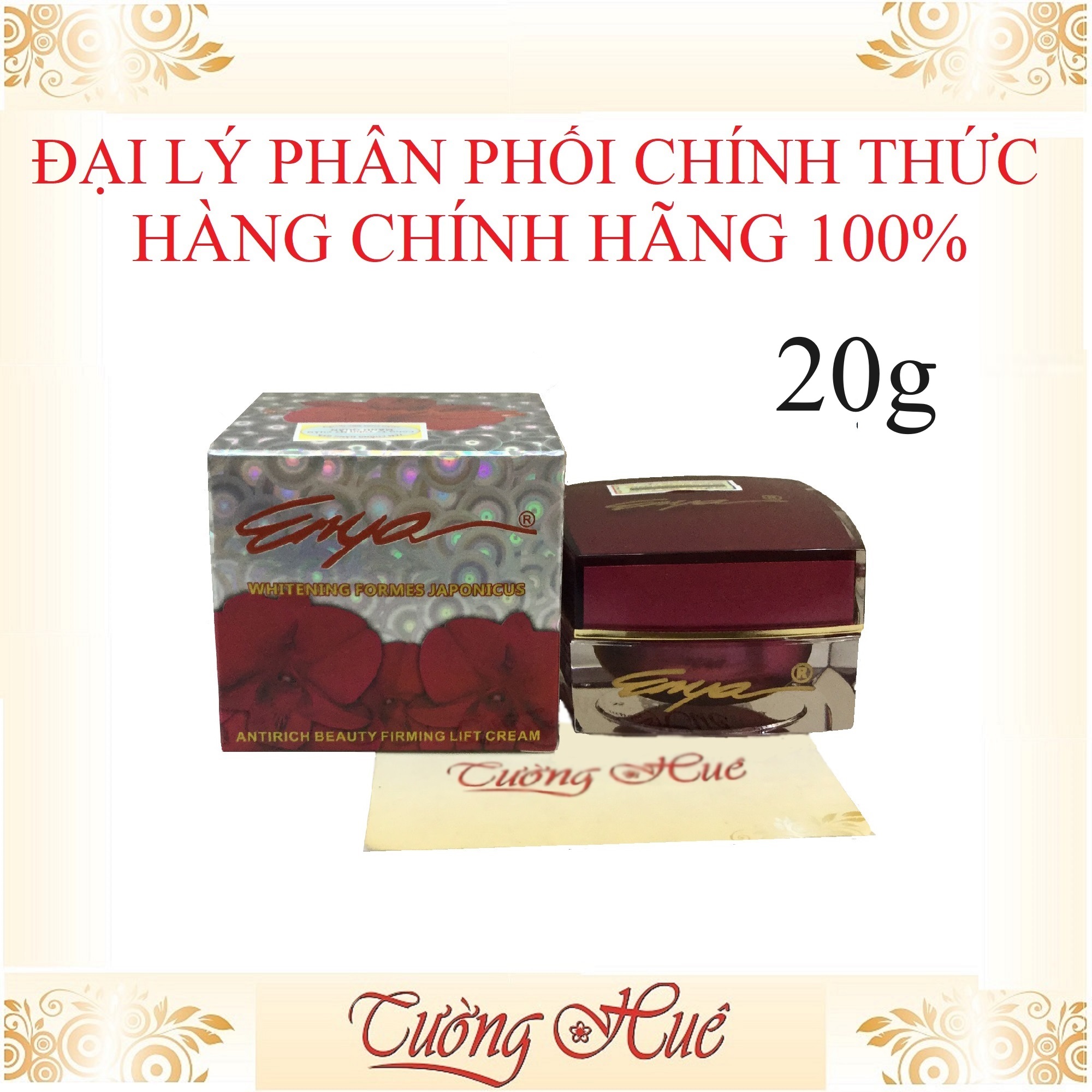 Kem ENYA Dưỡng Trắng Da Excellent Whitening Day & Night Cream - 20g ( Enya Lan đỏ ) - HÀNG CHÍNH HÃNG