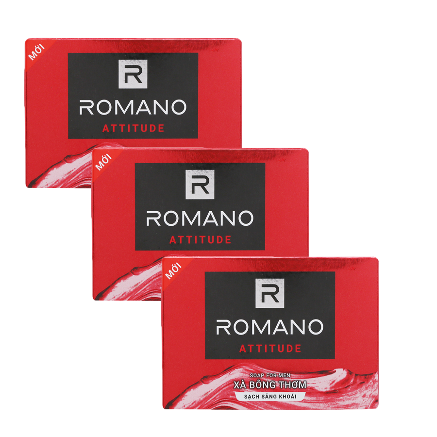 Combo 3 Xà bông tắm Romano Attitude 90g*3