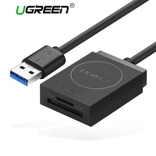 Đầu đọc thẻ nhớ usb 3.0 hỗ trợ sd/tf ugreen 20250