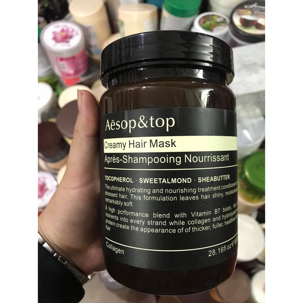 Hấp Xả Phục Hồi Tóc Collagen Aesop & Top 800ml