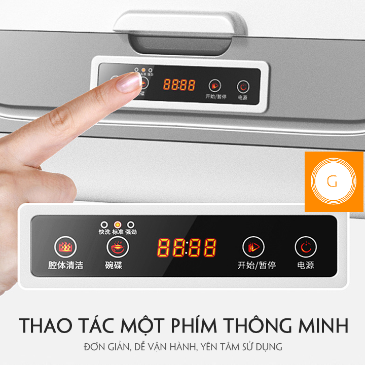 Máy rửa bát, máy rửa chén đĩa đa năng phù hợp gia đình 4-5 người sấy khô tiệt trùng siêu sạch