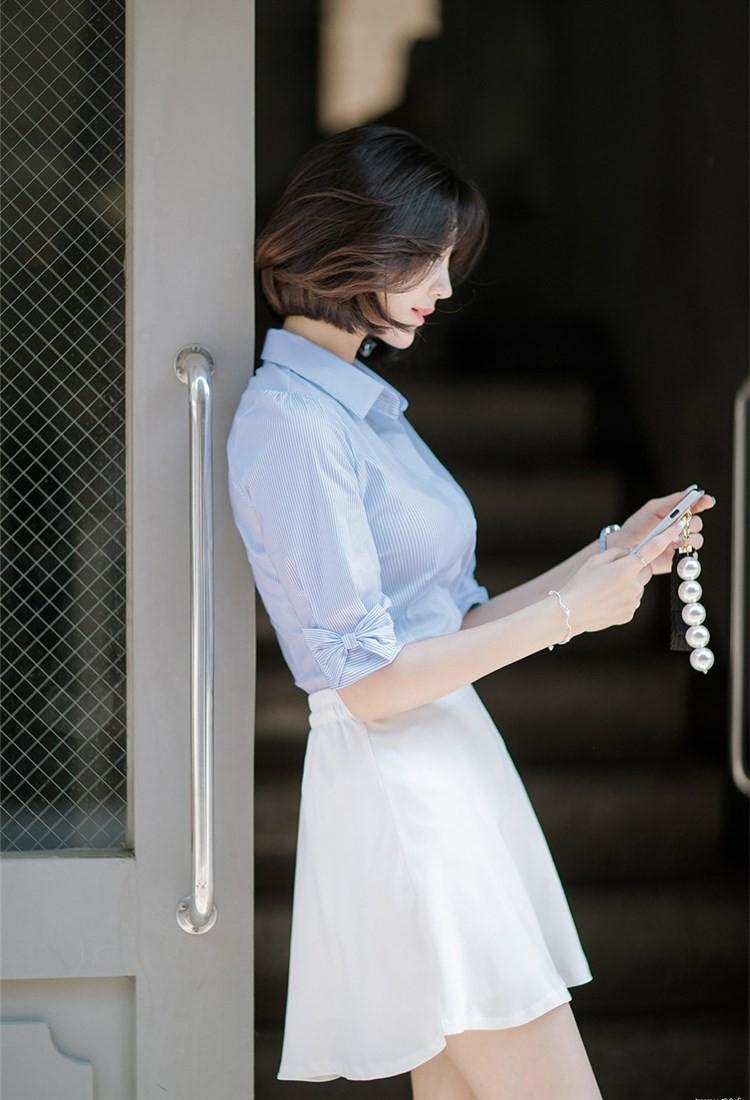 [HCM]áo sơ mi sọc hana