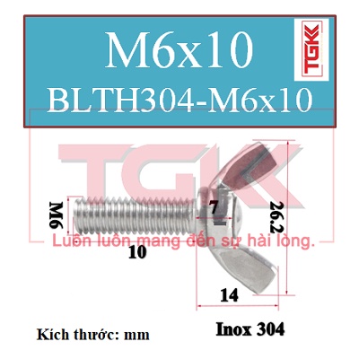 Bulong tai hồng inox 304 m6