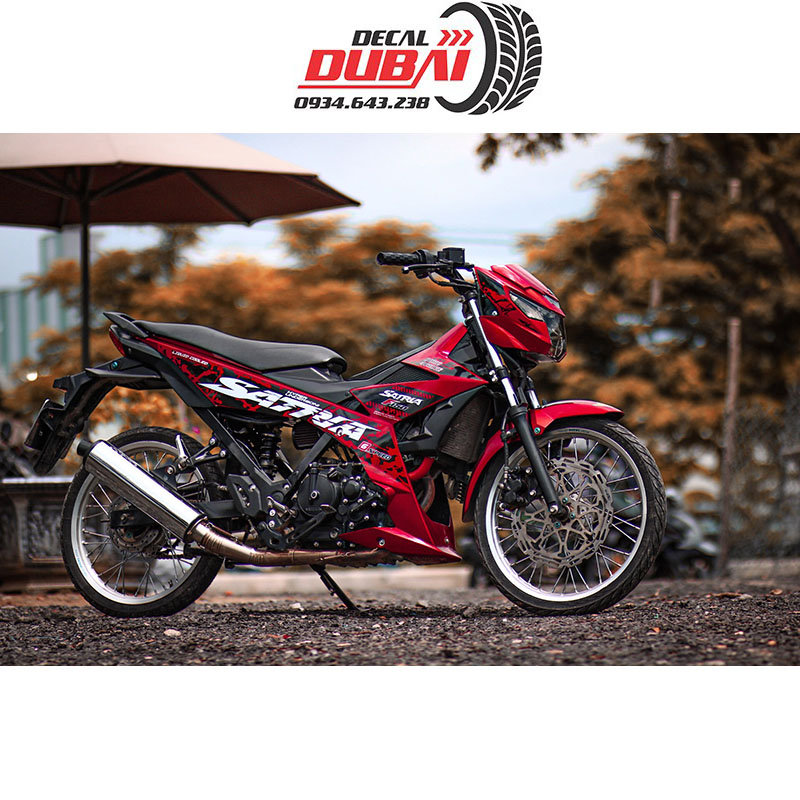 Tem Trùm Satria Đỏ Rỉ Sét Cực Ngầu
