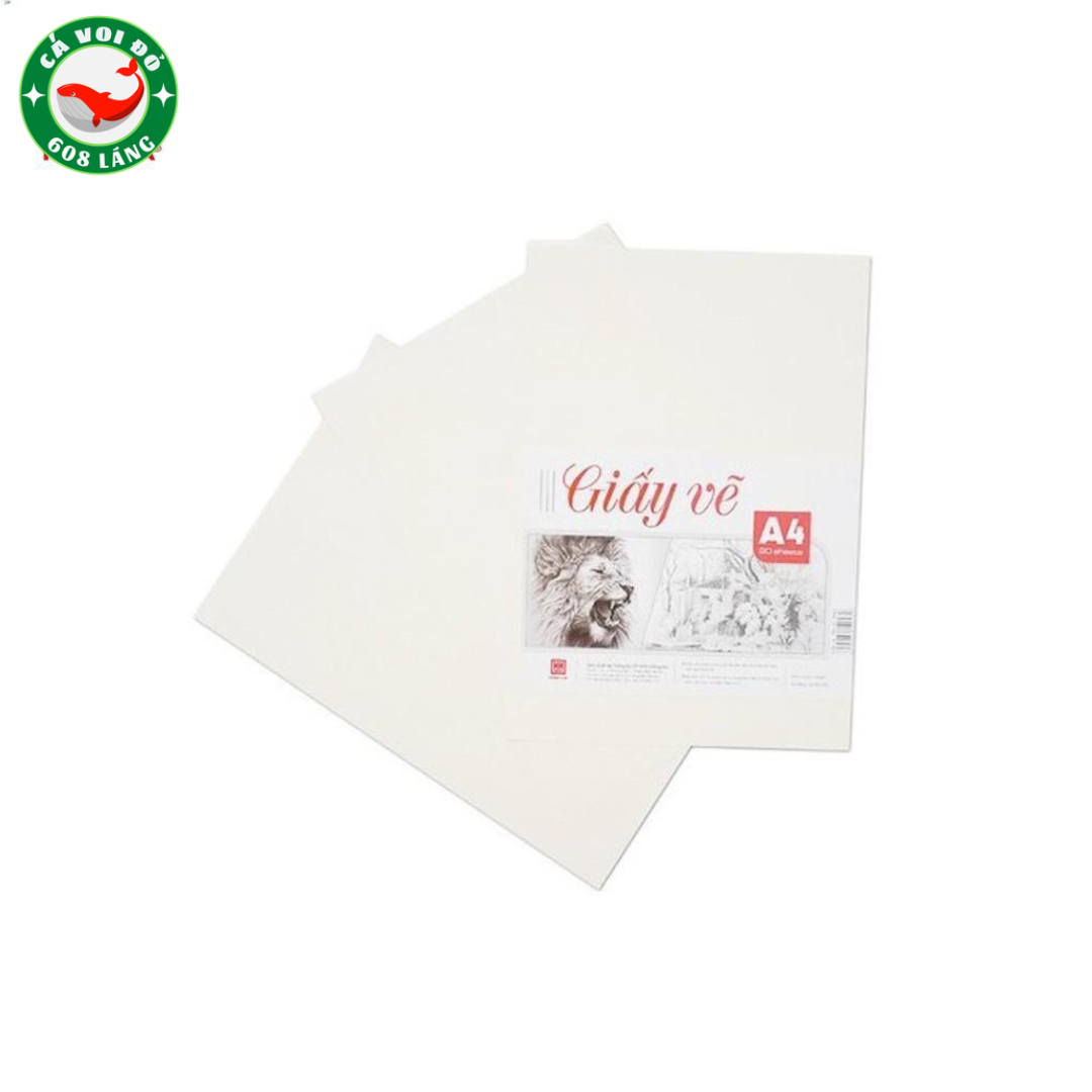 Giấy vẽ a4 hồng hà 4943