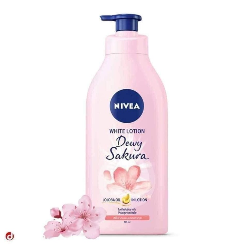 (Hàng Chính Hãng) Sữa Dưỡng Thể Dưỡng Trắng Da Nivea Dewy Sakura (Hương Hoa Anh Đào) cao cấp
