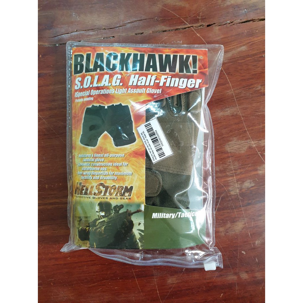 [HCM]Găng Tay tập gym Black Hawk Đen