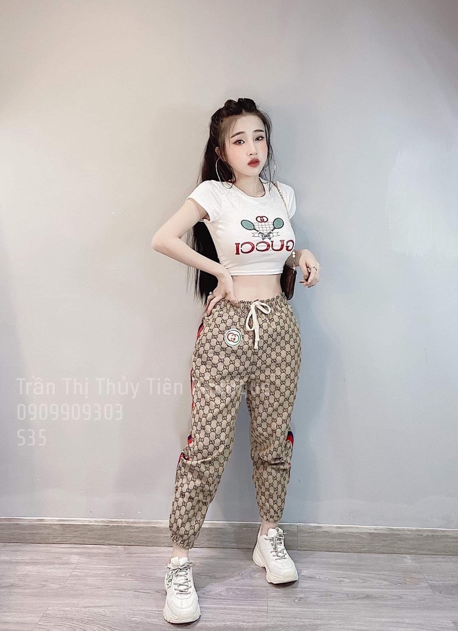 Sét bộ coton tici áo crotop-QH