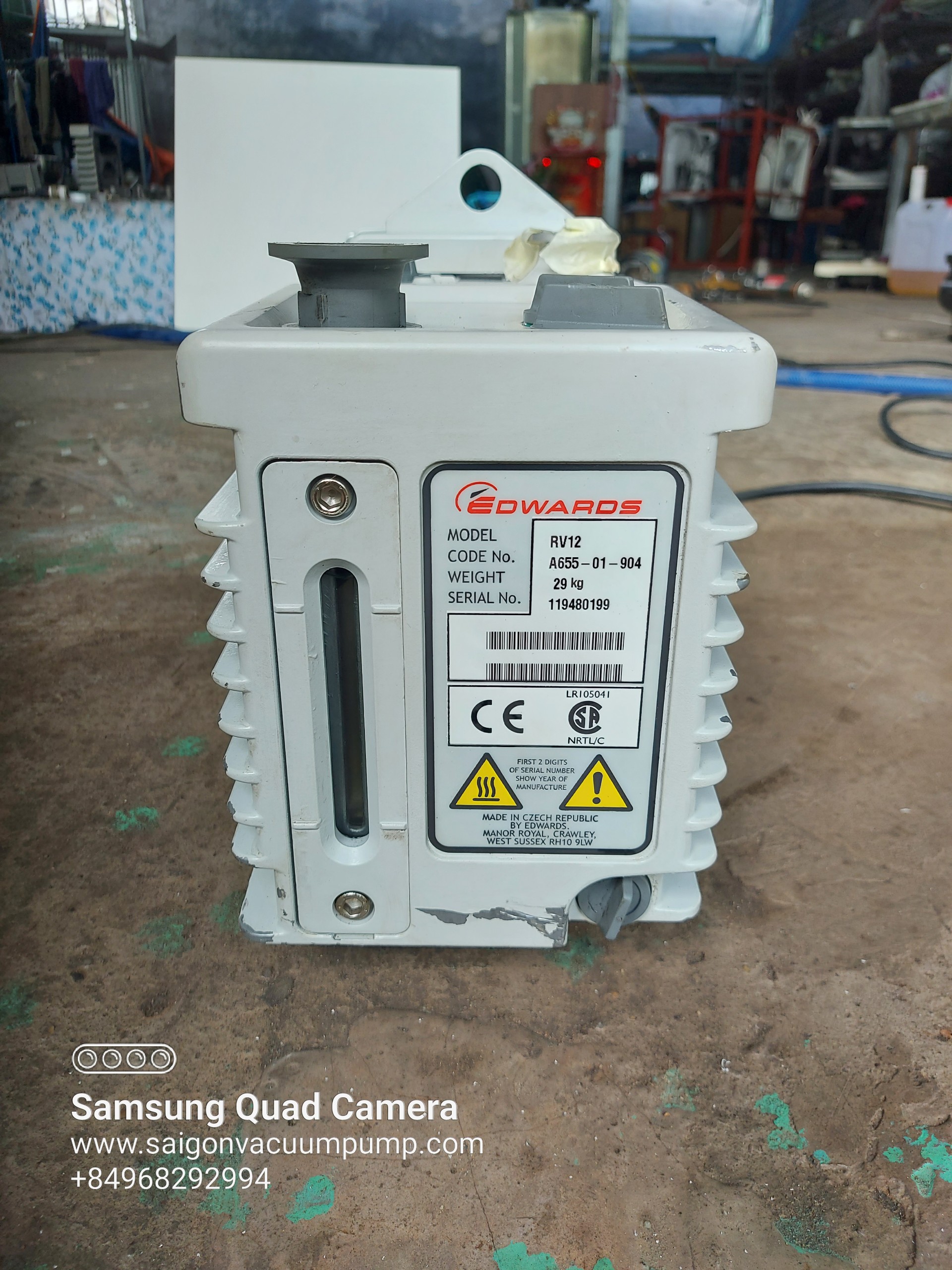 MÁY BƠM CHÂN KHÔNG EDWARDS RV12 – Thương hiệu Anh Quốc