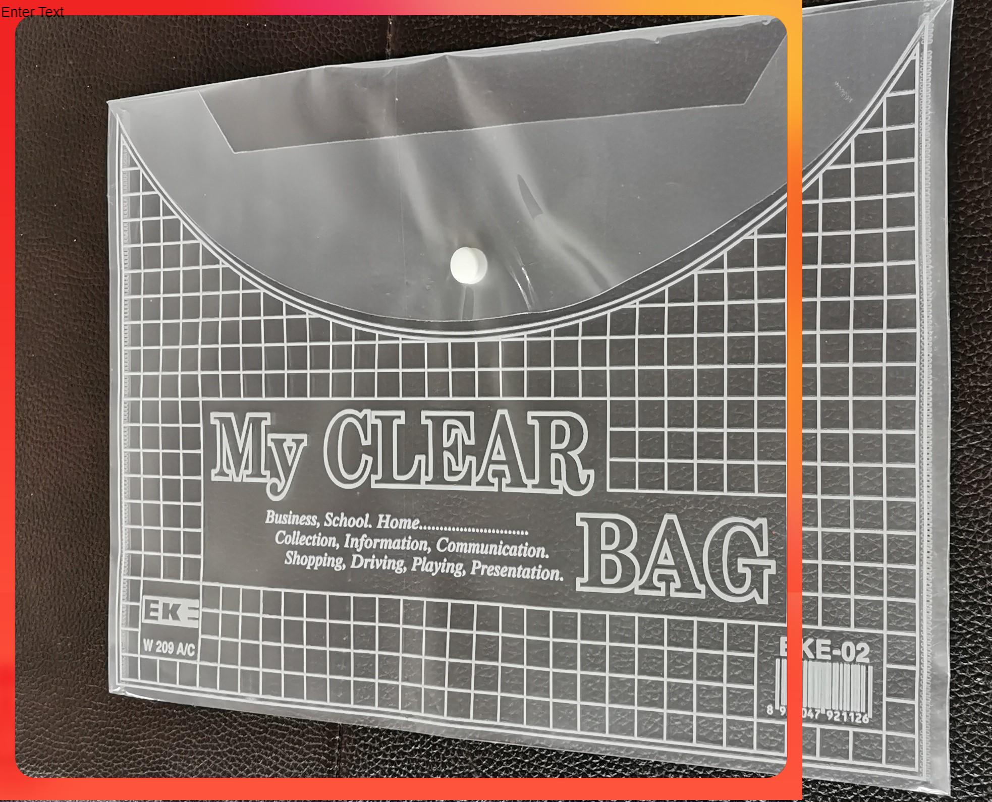 [SỈ/BUÔN] Combo 50 Túi Clear Bag Khổ A4 ,F4 Có Khuy Bấm siêu bền màu trắng