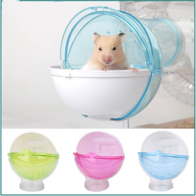 [Hoàn tiền 10%]Nhà Tắm Hình Cầu Gắn Lồng Cho Hamster