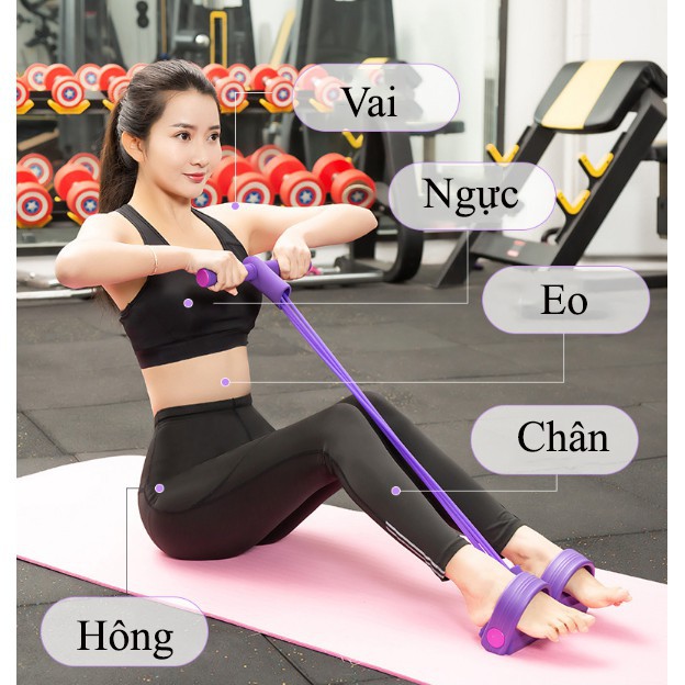Dây kéo tập cơ bụng tập lưng đàn hồi cho dáng săn chắc