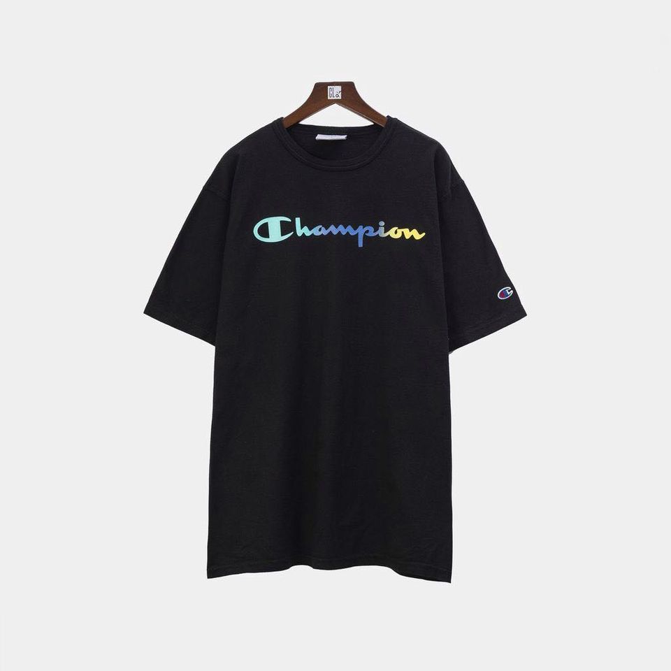 [Authentic] TShirt | Áo Thun Champion Logo CHUYỂN MÀU   - Gradient Script Logo - Unisex Nam/Nữ