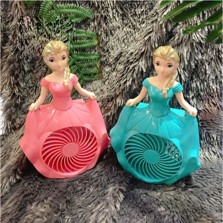 QUẠT ĐỂ BÀN HÌNH CÔNG CHÚA ELSA CHO BÉ
