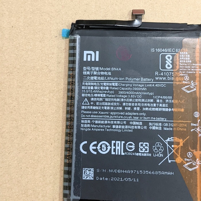 Pin Xiaomi Redmi Note 7 Mã BN4A Dung Lượng 4000mAh New Battery Linh Kiện Thay Thế