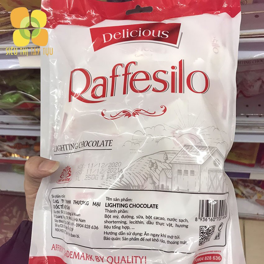 Kẹo bọc dừa Raffesilo bịch 250g