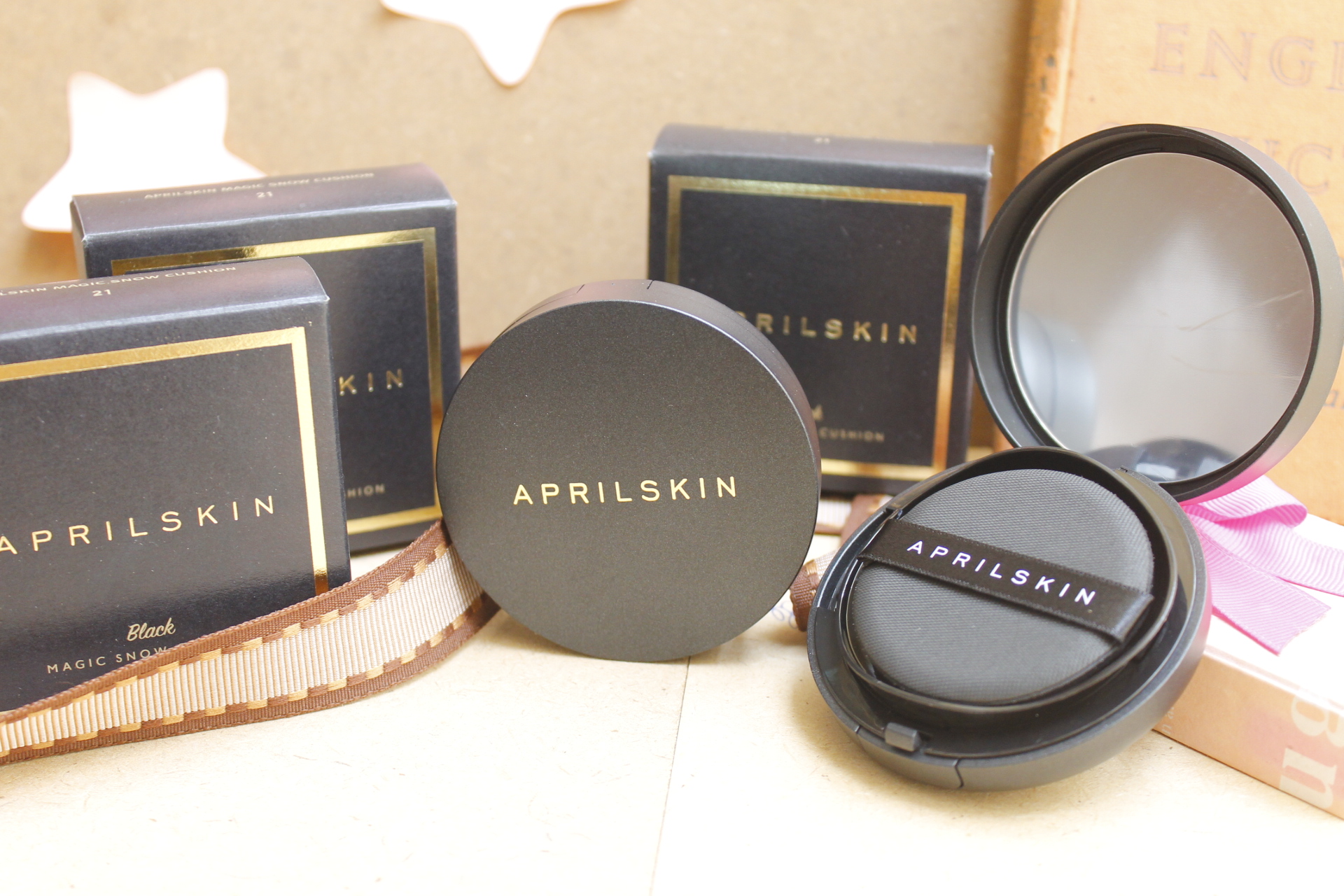 [HCM]Phấn Nước April Skin Black Magic Snow Cushion