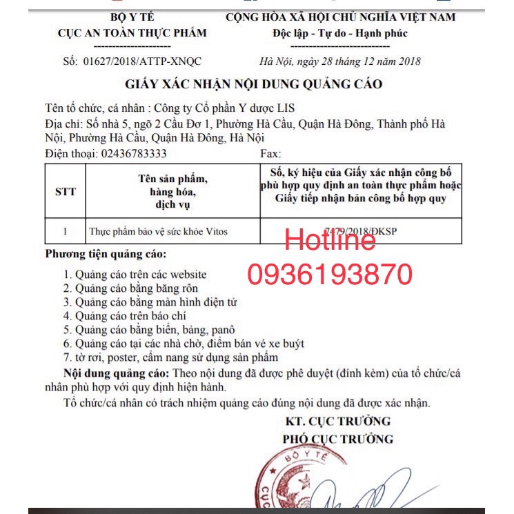 DẠ DÀY VITOS giúp hỗ trợ Dạ dày